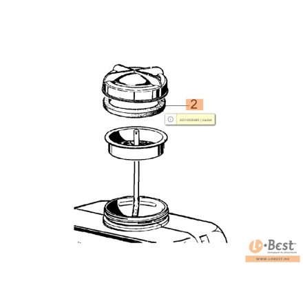 Vegyszertartály fedél tömítés AM 150, AM 180, AM 190, MB 80, MB 800