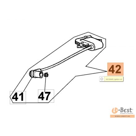 Gyújtótekercs analóg HT 26, HT 27, SP 126, 725 T - 2007.10. -ig