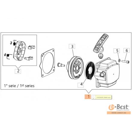 Indító komplett NEM rásegítős BCH 400 - I. Series - 61460066