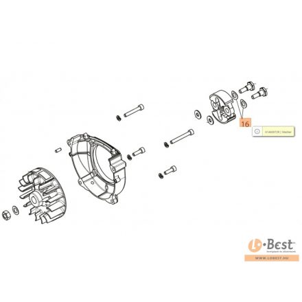 Alátét, kuplung alá,  BCH 25, BCH 25 T, BCH 250 T