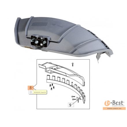 Védőburkolat komplett BCH 250, BCH 400,BCH 500T - 61450295