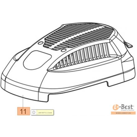 Indító burkolat, motor burkolat K 500-600-650-700-800 