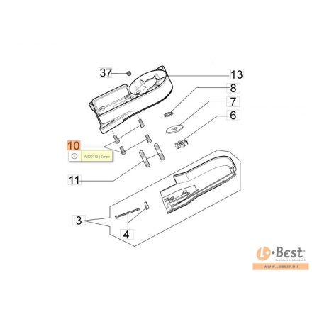 Csavar BC 240-241 D, BC 300 D, EP 90-100-120, PP 250-270, PPX 250-270-271